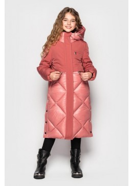Cvetkov коралловое зимнее пальто для девочки Рикки
